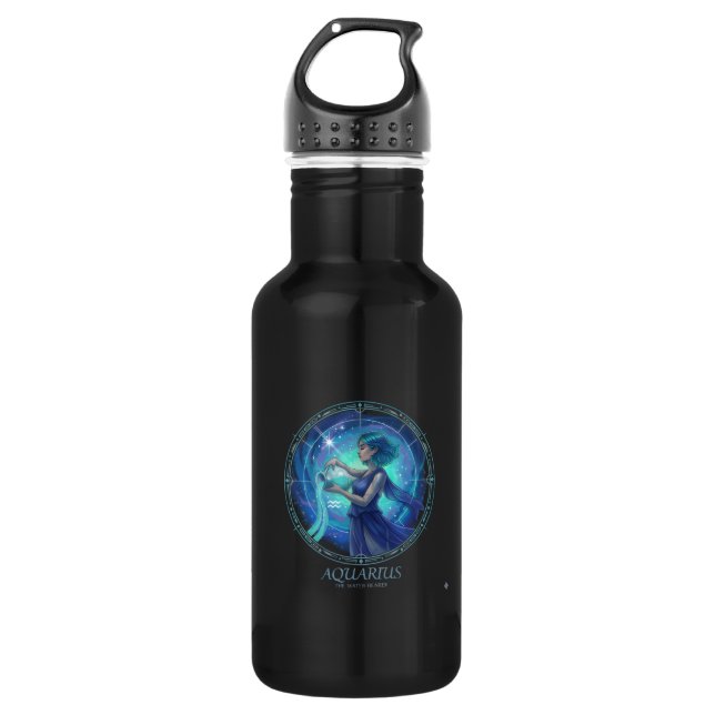 Aquarius Water Bottle Edelstahlflasche (Vorderseite)