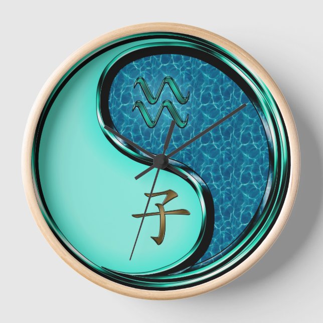 Aquarius & Water Rat Uhr (Vorderseite)