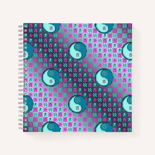 Aquarius & Water Rooster Notizbuch (Vorderseite)