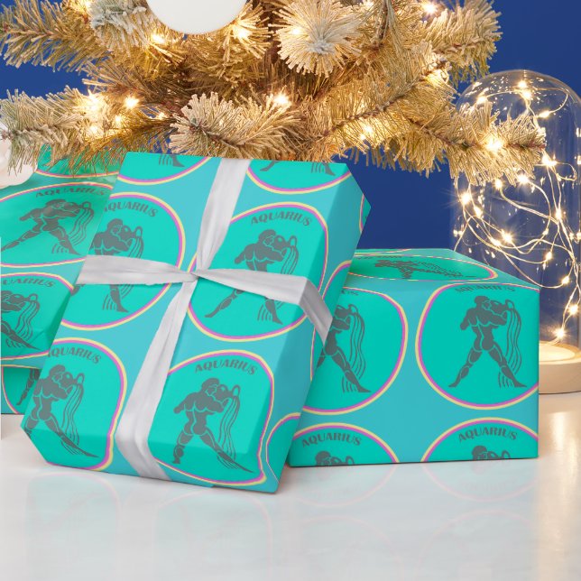 Aquarius Wrapping Paper Geschenkpapier (Feiertage)