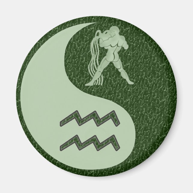 Aquarius Yin Yang Magnet (Vorne)