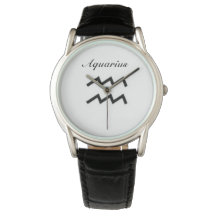 Aquarius-Zeichen des Zodiaks. Mens Watches