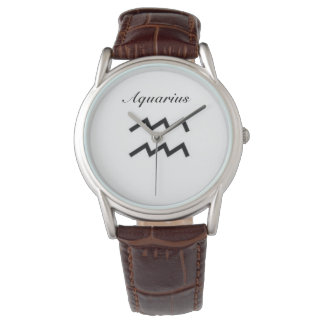 Aquarius-Zeichen des Zodiaks. Mens Watches Armbanduhr