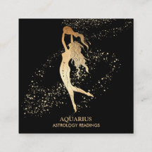 *~* AQUARIUS Zodiac Astrologie Lesen Gold und Schw