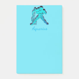 Aquarius Zodiac Astrologie Post-it Klebezettel