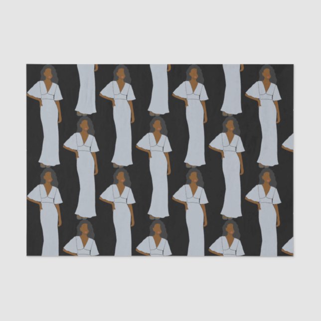 Aquarius Zodiac Astrologie Seidenpapier (Vorderseite)