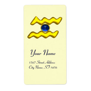 AQUARIUS ZODIAC BIRTHDAY Blue Saphire