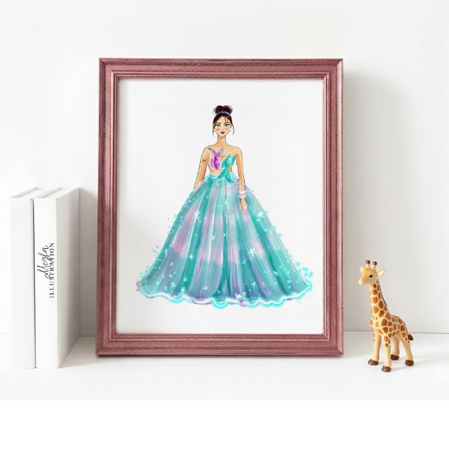 Aquarius Zodiac Illustration – Hand Drawn Poster (Von Creator hochgeladen)