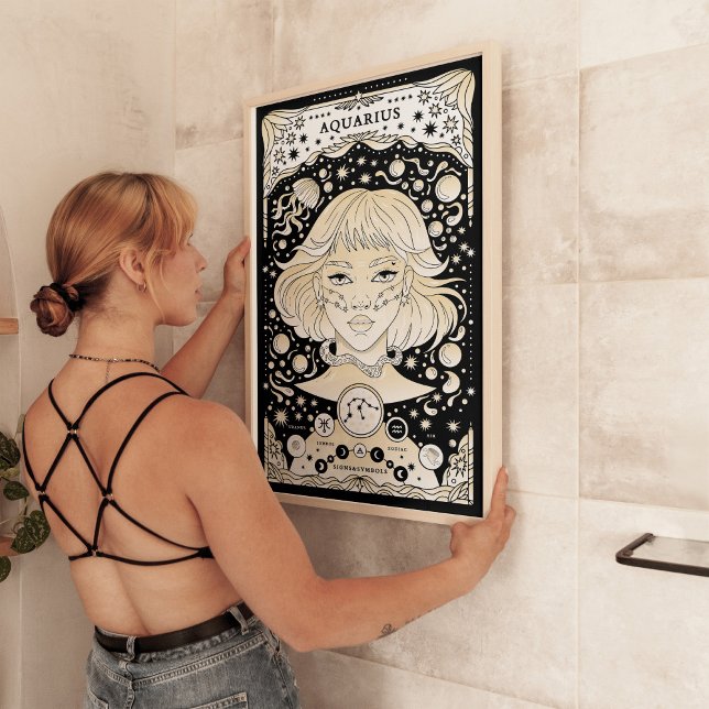 Aquarius Zodiac Poster - Innovativ und einzigartig (Von Creator hochgeladen)