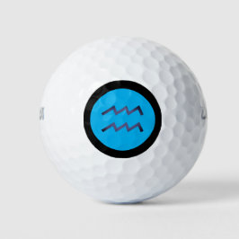 Aquarius Zodiac Schild Personalisierte Custom Golfball