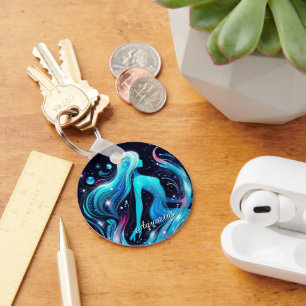 Aquarius Zodiac Schlüsselkette Schlüsselanhänger