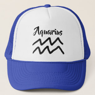 Aquarius Zodiac Sign Astrologie Horoskop Truckerkappe
