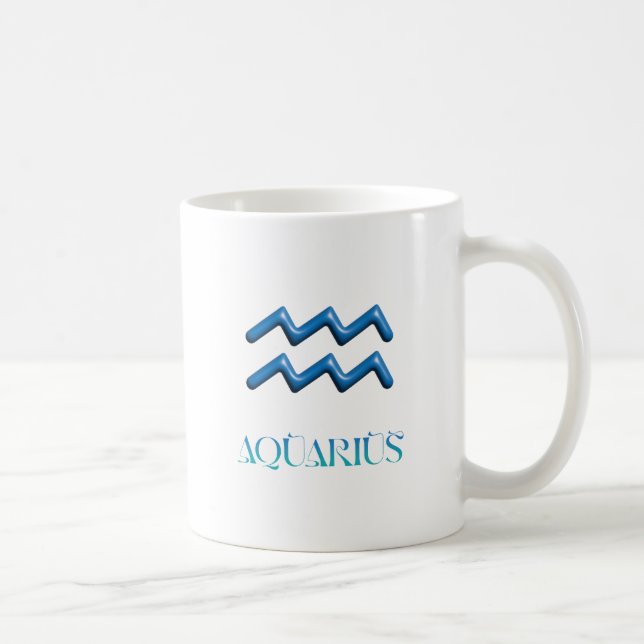 Aquarius Zodiac Sign Kaffeetasse (Rechts)