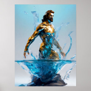 Aquarius Zodiac Sign Poster