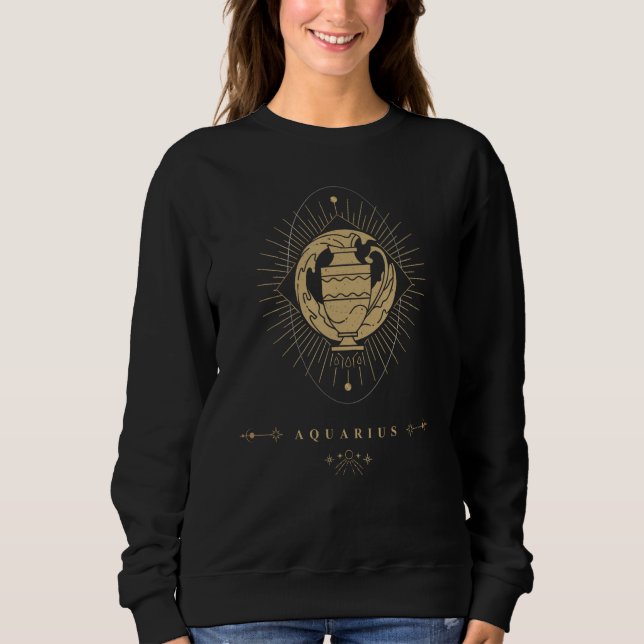 Aquarius zodiac sign sweatshirt (Vorderseite)