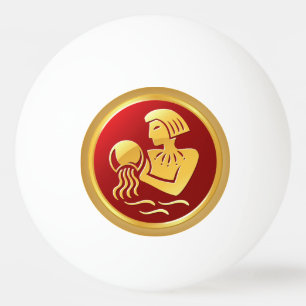 Aquarius Zodiac Sign Tischtennisball