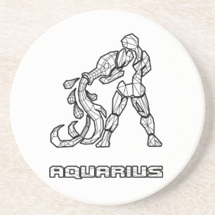 Aquarius Zodiac Sign Untersetzer