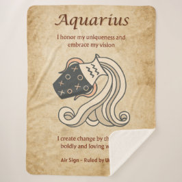 Aquarius Zodiac Sign with Affirmations Sherpadecke