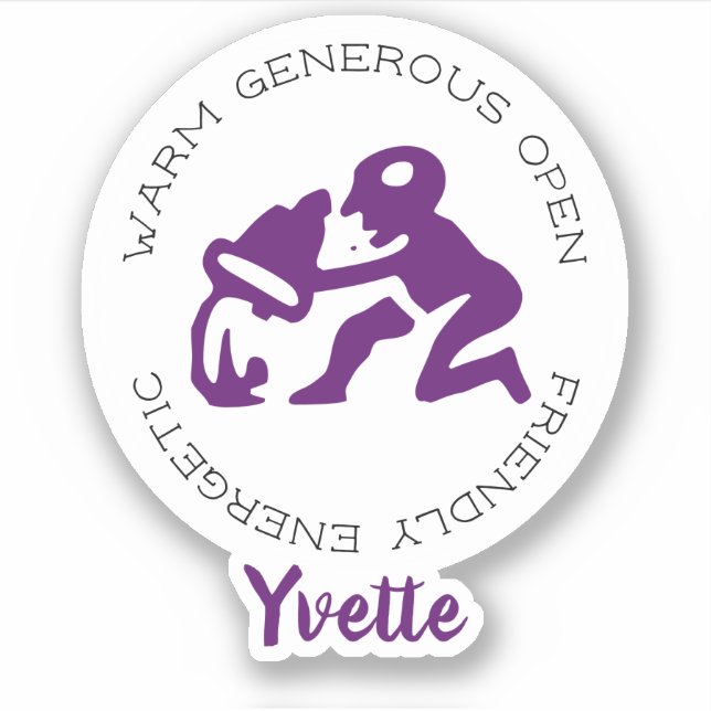 Aquarius Zodiac Star Sign Features Aufkleber (Vorderseite)