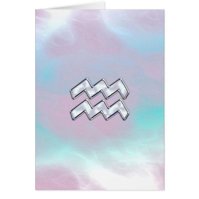 Aquarius Zodiac Symbol auf der Mutter von Pearl Na (Vorne)