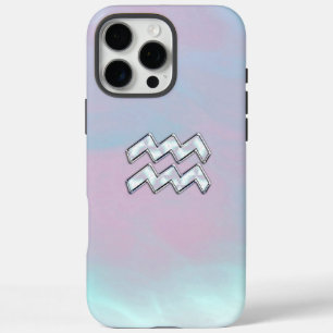 Aquarius Zodiac Symbol auf der Mutter von Pearl Na iPhone 16 Pro Max Hülle