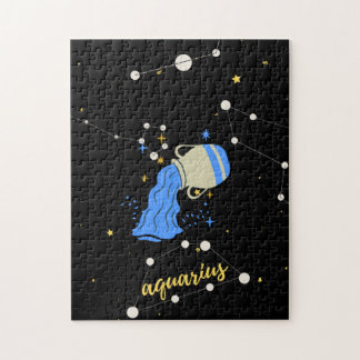 Aquarius Zodiac-Zeichen im Weltraum