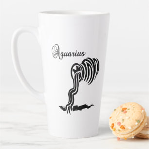 Aquarius Zodiac Zeichen und Symbol Milchtasse