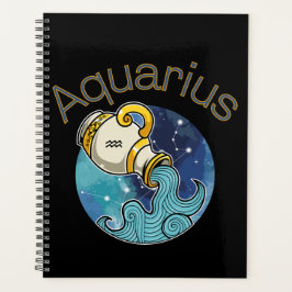 Aquarius Zodiac Zeichenkalender Planer
