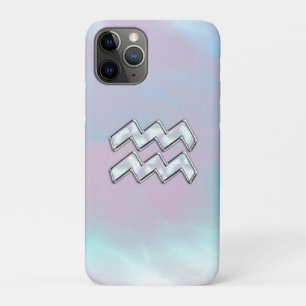 Aquarius Zodiac Zeichenpastells Mutter der Perlend iPhone 11 Pro Hülle