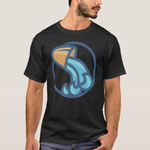 Aquarius zurück zum Horoskop Zodiac Astrologie T-Shirt