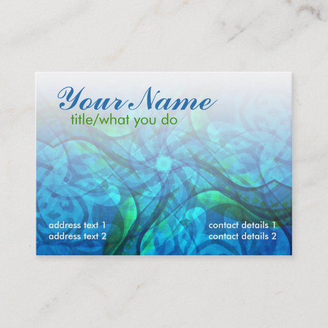 Aquariusoul-Visitenkarte Visitenkarte (Vorderseite)