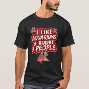 Aquascaping Aquarium Aquarist Fischliebhaber Lusti T-Shirt