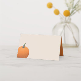 Aquatercolor Autumn Pumpkin Platzkarte