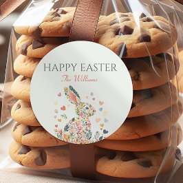 Aquatercolor Bunny Oaster Sticker