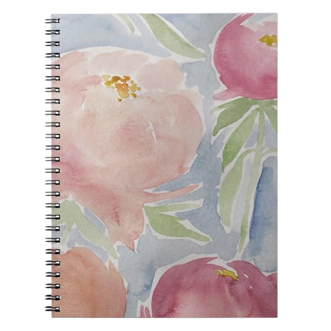Aquatercolor Floral-Notebook Notizblock (Vorderseite)