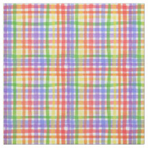 Aquatercolor Rainbow Kariert / Gingham