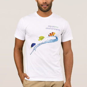 AquaTerra Umwelt-Personal-Shirt Stylized Fische T-Shirt