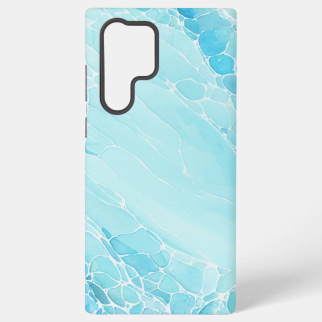 Aquatic Flow - Rippling Water Art Phone Case Samsung Galaxy Hülle (Rückseite)