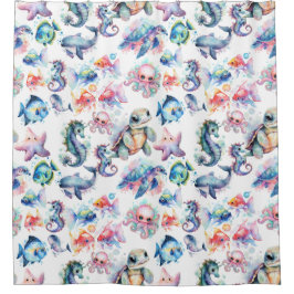 Aquatic Friends Duschvorhang