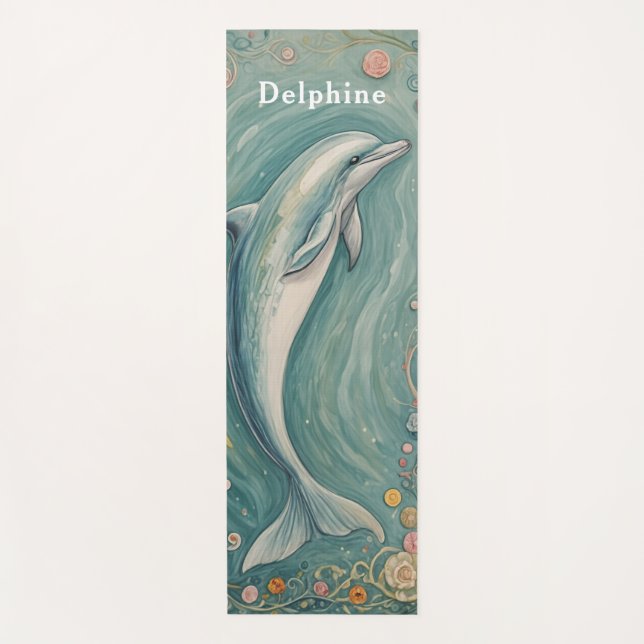 Aquatic Grace: Der Dolphin-Tanz Yogamatte (Vorderseite)