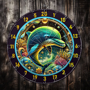 Aquatic Joy Dolphin Dartboard Set Dartscheibe