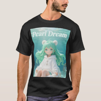 Aquatic Mint: Kawaii Unterwasser Mädchen in Hoodie T-Shirt