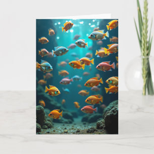 Aquatic Scene Vatertagskarte Karte