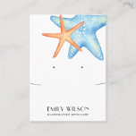 AQUATIC STAR FISH NECKLACE EARRING DISPLAY CARD VISITENKARTE<br><div class="desc">Wenn Sie weitere Anpassungen benötigen,  schreiben Sie mir bitte an yellowfebstudio@gmail.com.</div>
