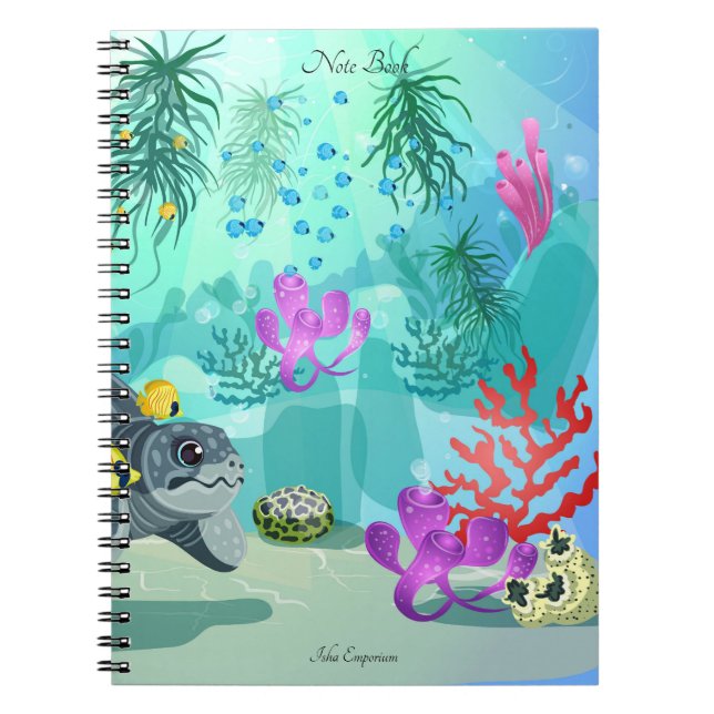 Aquatic-Themed-Notebook Notizblock (Vorderseite)