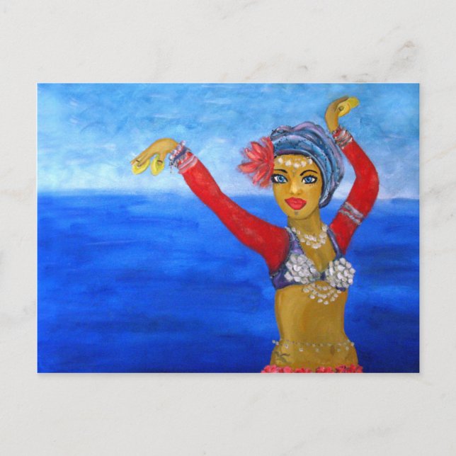 Aquatic Tribe Dancer Postkarte (Vorderseite)