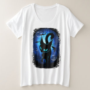 Aquaticat - surreale Katze im Tiefsee Große Größe T-Shirt