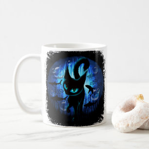 Aquaticat - surreale Katze im Tiefsee Kaffeetasse