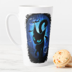 Aquaticat - surreale Katze im Tiefsee Milchtasse