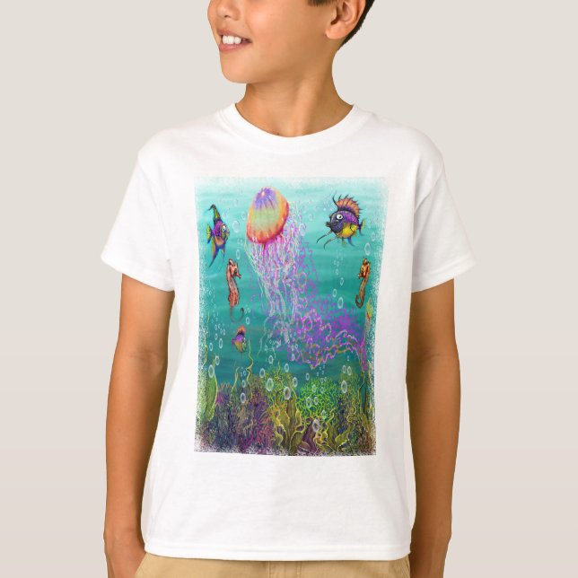 Aquatische Fantasie T-Shirt (Vorderseite)